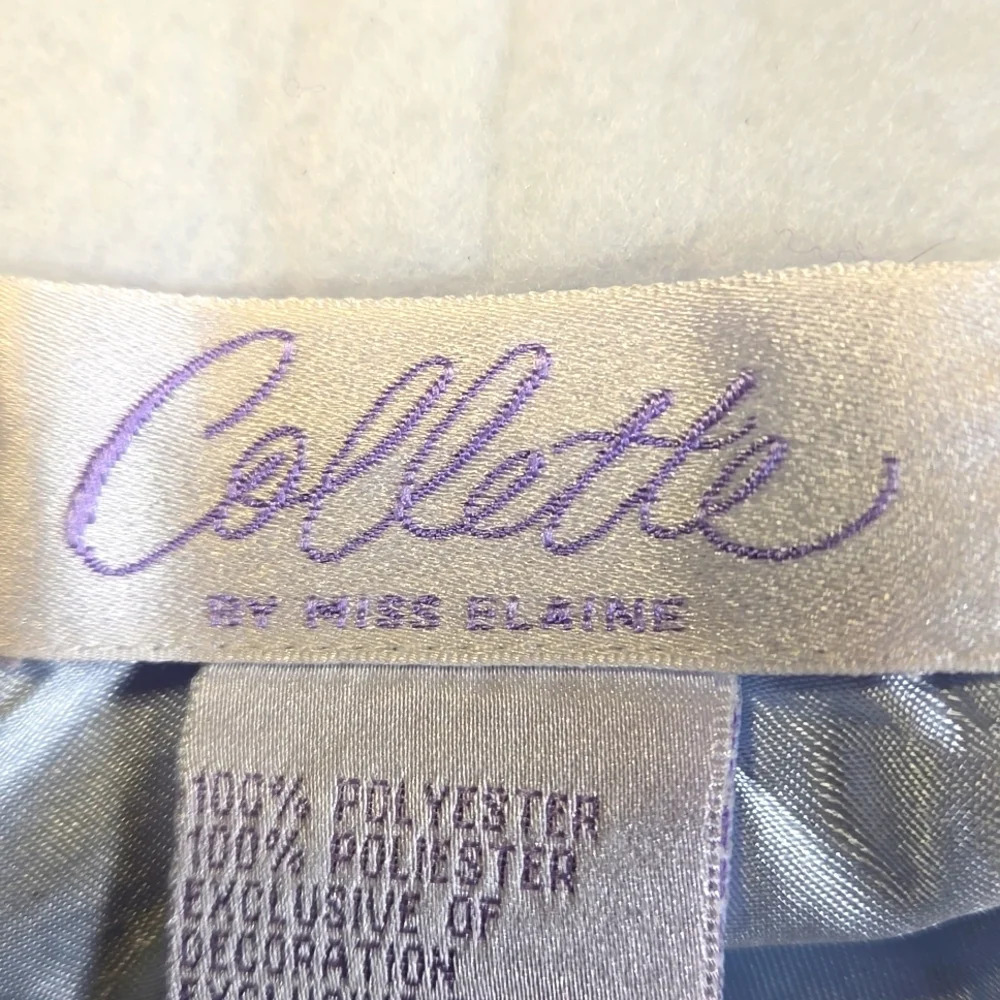 Miss Elaine Colette Plush Robe Light Blue Full Length Long Sleeve Women Size XL - Picture 9 of 9